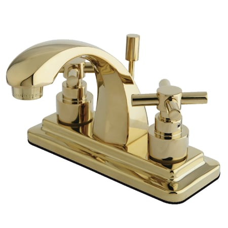 Kingston Brass KS4642EX 4" Centerset Bathroom Faucet, Polished Brass KS4642EX